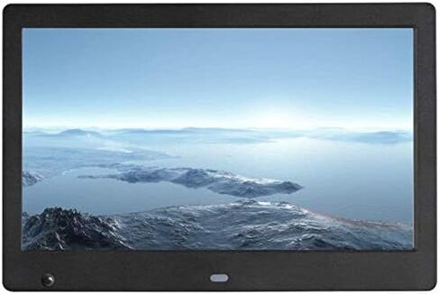 Digital Picture Frames 10.1 Inch Digital Photo Frame 1024x600 Full HD 16:9 IPS Display with Motion Sensor - Calendar Alarm with Remote Control Support USB and SD Card Photo Frame Digital (Blac (Bla in Saudi Arabia