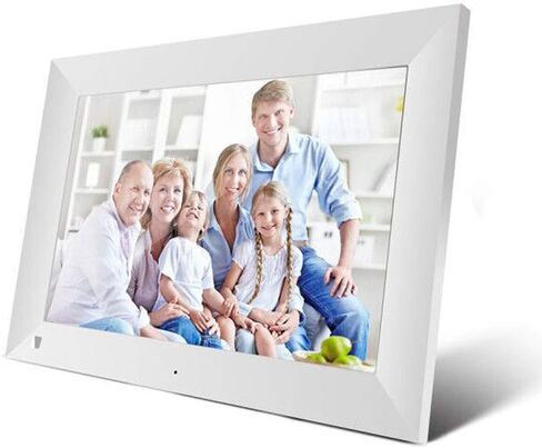 Digital Photo Frames 10-Inch High-Definition IPS LCD Display Support WiFi 16GB Storage Auto Rotation Support Micro SD Card Share Wonderful Moments (Black) (White) in Saudi Arabia