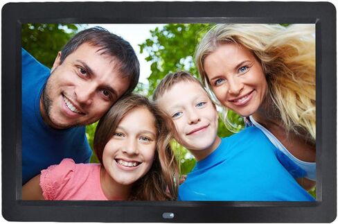 Digital Photo Frames 15.4-inch high-Definition 1080p Display Photo 1920 * 1080 Resolution Supporting Photo/Video/Music (White) (Black) in Saudi Arabia