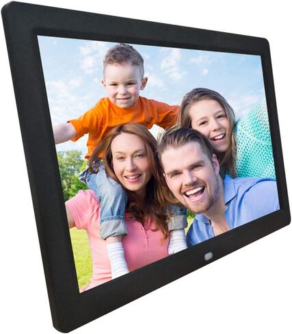 Digital Photo Frames 15.4-inch high-Definition 1080p Display Photo 1920 * 1080 Resolution Supporting Photo/Video/Music (White) (Black) in Saudi Arabia