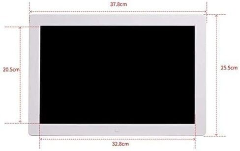 إطار صورة رقمي 15.4 بوصة إطار صور رقمي 1080 بكسل شاشة LED تشغيل الفيديو مؤقت تشغيل/إيقاف تلقائي وجهاز تحكم عن بعد متضمن هدية لعرض المألوف والأصدقاء (اللون: أسود) (أبيض) in Kuwait