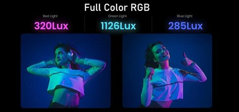 Hohem HPL-R01 RGB LED Photography Light, 2500K-9000K, CRI 95+ | 360° RGB Dimming, 24 Lighting Effects, CRI 95+, TLCI 97+, 0-100% Brightness, 4000mAh Power Bank and USB-C Charging in Kuwait