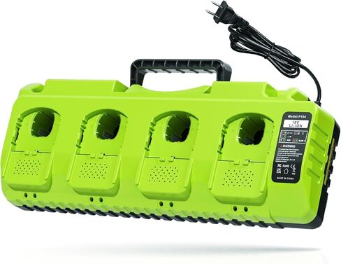 Abeden Replace Ryobi 18V Battery Charger,P117 Dual-Port Rapid Charger for Ryobi 12V-18V One+ Lithium Battery P100 P102 P103 P105 P107 P108 P190 PBP005 PBP006 PBP2005 in Saudi Arabia