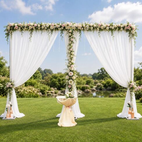 10x20ft Adjustable Pipe and Drape Backdrop Stand – Heavy Duty Metal Square Curtain Frame for Wedding, Party, Stage & Photo Studio – Portable Photography Background Support for Flowers, Balloons, Tulle in Saudi Arabia