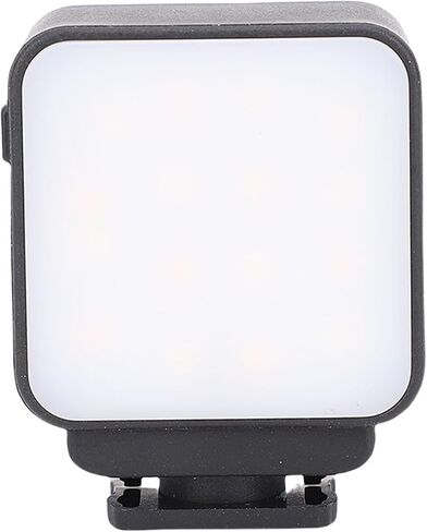 LED Video Light, Pocket 3 Action Camera 16 LED Beads 3 Color Temperatures 3000K-6500K Brightness Levels Rechargeable 120 Mins with Cold Shoe Mount for Vlogging & Photography (White) in Saudi Arabia