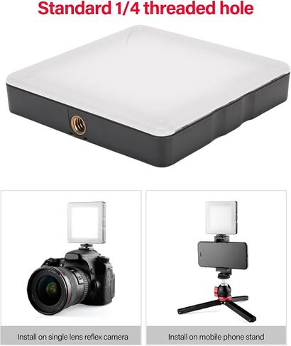 LED Video Light, Portable LED Camera Light Panel with 4 Color Filters, Touch Control & Stepless Dimming, LEDs Photography Lights for Portrait Product Photography in Saudi Arabia