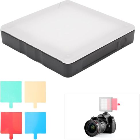 LED Video Light, Portable LED Camera Light Panel with 4 Color Filters, Touch Control & Stepless Dimming, LEDs Photography Lights for Portrait Product Photography in Saudi Arabia
