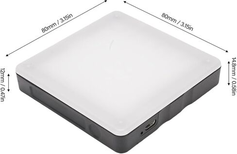 LED Video Light, Portable LED Camera Light Panel with 4 Color Filters, Touch Control & Stepless Dimming, LEDs Photography Lights for Portrait Product Photography in Saudi Arabia