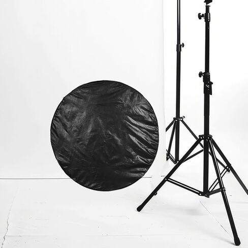 110cm 5-in-1 Folding Light Reflector and Diffuser for Photography, Portable Round Reflector Board for Studio and Outdoor Lighting, Multi-Surface Lighting Control Panel in Kuwait
