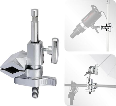 2" Centre Jaw Matthellini Clamp Grip Head with 5/8" Stud- Studio-Grade Mounting for Lights, Cameras, Diffusion,C Stand, Light Stand, LED Video Light & Softbox in Saudi Arabia