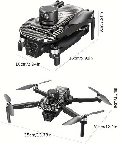 5G FPV Screen RC Quadcopter, Dual Camera & GPS Equipped, Featuring 360° Laser Obstacle Avoidance, Optical Flow Positioning and Brushless Motors; Built with 4.5-inch Display, 7.4V 3000mAh Standard Long-Endurance Battery for 30-Minute Flight, 3280ft Remote  in Kuwait