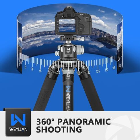 Used WEYLLAN CH55 Tripod Ball Head Mount 55mm Arca Swiss Tripod Head Heavy Duty Arca Swiss Quick Release Plate Camera Momopod Video Ballhead, Max Load 88lbs/40kg，Notice Not New in Saudi Arabia