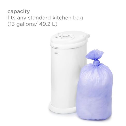 Ubbi Diaper Changing Value Gift Set, Baby Registry Gift, Includes Gray Diaper Pail, Absorbing Gels, Travel Changing Mat & Bag, Diaper Pail Waste Bags and On-the-Go Waste Sacks in Saudi Arabia