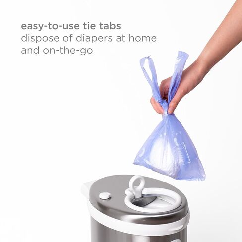 Ubbi Diaper Changing Value Gift Set, Baby Registry Gift, Includes Gray Diaper Pail, Absorbing Gels, Travel Changing Mat & Bag, Diaper Pail Waste Bags and On-the-Go Waste Sacks in Saudi Arabia