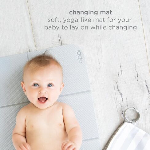 Ubbi Diaper Changing Value Gift Set, Baby Registry Gift, Includes Gray Diaper Pail, Absorbing Gels, Travel Changing Mat & Bag, Diaper Pail Waste Bags and On-the-Go Waste Sacks in Saudi Arabia