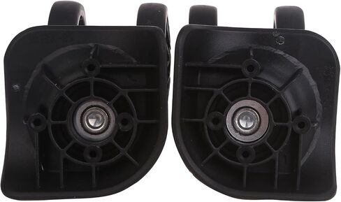Duty Luggage Wheel Replacement Trolley Casters Double Row 360 Degree Suitcase Silent 2pcs / Set Black Luggage in Kuwait