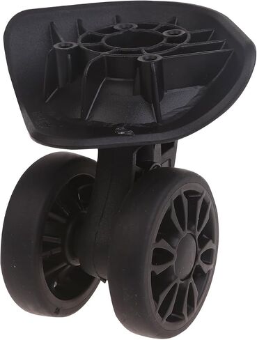Duty Luggage Wheel Replacement Trolley Casters Double Row 360 Degree Suitcase Silent 2pcs / Set Black Luggage in Kuwait
