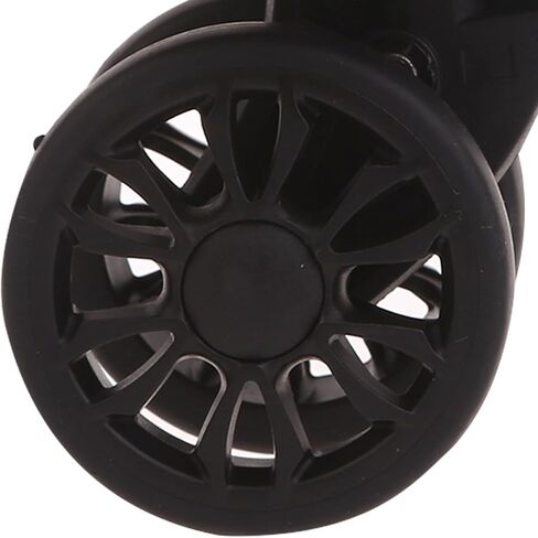 Duty Luggage Wheel Replacement Trolley Casters Double Row 360 Degree Suitcase Silent 2pcs / Set Black Luggage in Kuwait