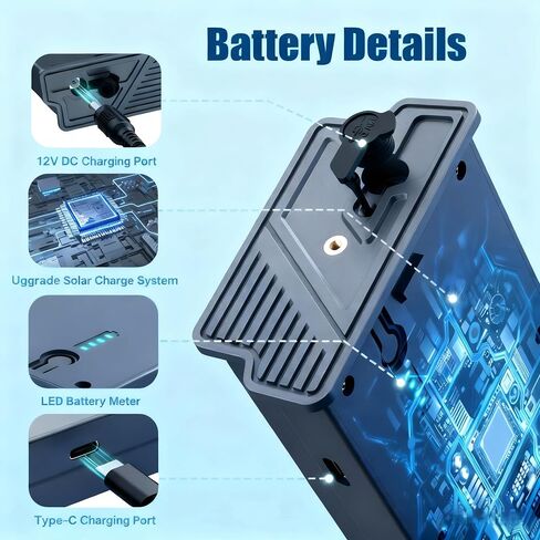 1 Pack Battery Pack Compatible with Reveal Cellular Trail Camera Ultra, X, X Pro, Pro 3.0, X Gen 2.0 3.0, XB, SK, LED Meter Lithium Hunting Battery EM6 with Organizer Case in Kuwait