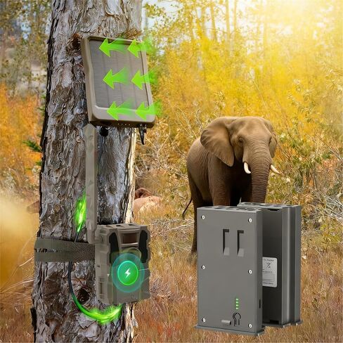 1 Pack Battery Pack Compatible with Reveal Cellular Trail Camera Ultra, X, X Pro, Pro 3.0, X Gen 2.0 3.0, XB, SK, LED Meter Lithium Hunting Battery EM6 with Organizer Case in Kuwait