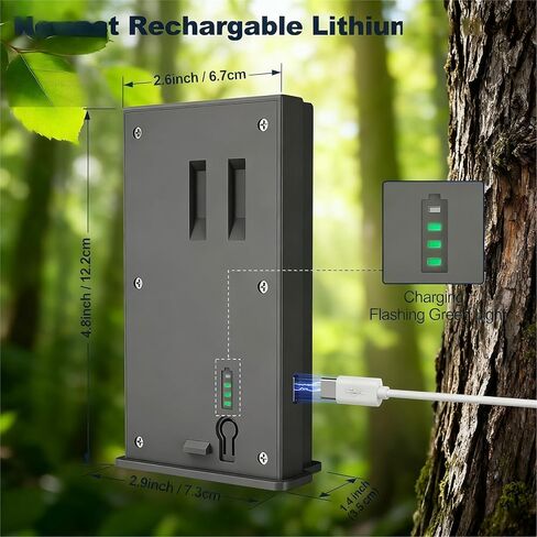 1 Pack Battery Pack Compatible with Reveal Cellular Trail Camera Ultra, X, X Pro, Pro 3.0, X Gen 2.0 3.0, XB, SK, LED Meter Lithium Hunting Battery EM6 with Organizer Case in Kuwait