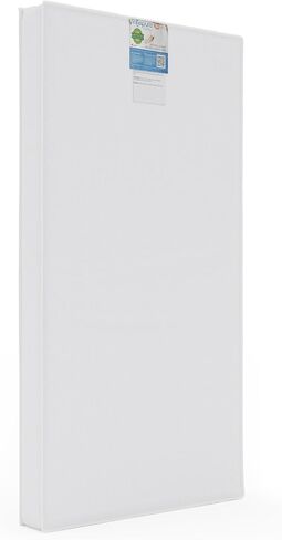 Foundations Infapure Foam Baby Crib Mattress for Compact Cribs, Size 2" | Durable Vinyl Cover, Easy to Clean, Portable Mini Crib Mattress, Breathable Baby Mattresses for Hotels, White in Saudi Arabia