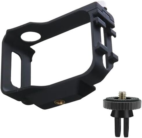 Parts for Cold Shoe for Mount for Insta360 Go for Ultra Cage Frame for Housing Case Cover for Quick Release Action Camera(Black Color) in Kuwait