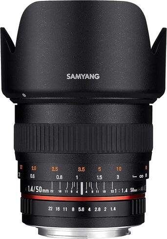 Samyang SY50M 50mm F1.4 Standard Fixed Prime Lens, Nikon F in Saudi Arabia