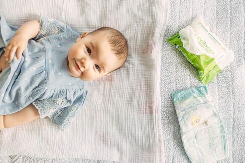 Caboo Tree Free Bamboo Baby Wipes, Eco Friendly Naturally Derived for Sensitive Skin, Resealable Peel Tab Travel, 72 Count (Pack of 2) in Kuwait