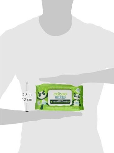 Caboo Tree Free Bamboo Baby Wipes, Eco Friendly Naturally Derived for Sensitive Skin, Resealable Peel Tab Travel, 72 Count (Pack of 2) in Kuwait