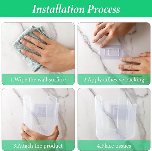 3Pcs Wall-Mounted Wipes Dispenser Holder for Bathroom, Transparent | Wet Tissue Dispenser Container, Refillable Kitchen Wipes Storage Box for Toilet Bathroom Bedroom in Saudi Arabia