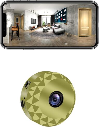 Dome Camera Pet Cam 1080P WiFi Wireless Indoor Home Security - Apple Green | Only Support 2.4G WiFi,Motion Detection,Indoor Security,App Control,Remote Live View,Remote Record & Playback,Loop Recording in Saudi Arabia
