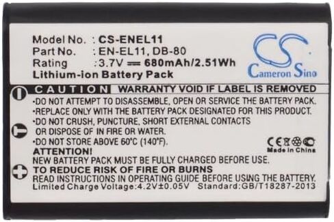 Battery Replacement for NK Coolpix S550 Coolpix S560 EN-EL11 in Saudi Arabia