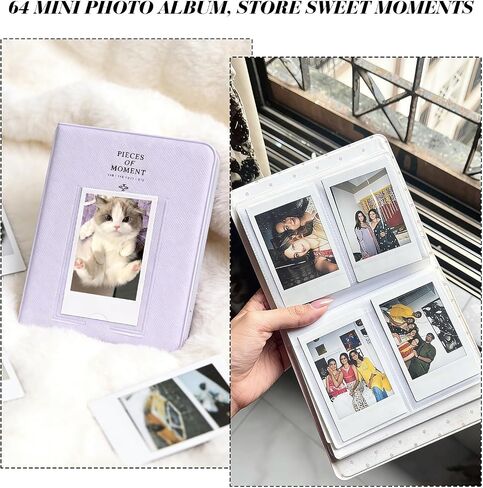 Mini 12 Accessories for Fujifilm Instax Mini 12/11 Instant Camera | Include Mini 12/11 Case, 64 Photo Album, 5 Magnetic Frames, 17 Mini Picture Frames and 50 Stickers, Magic Purple, No Camera in Saudi Arabia