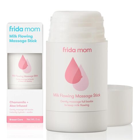 Frida Mom Milk Flowing Massage Stick for Breastfeeding Moms, Aloe-Infused | Great for Nursing Moms, Infused with Chamomile + Aloe to Hydrate and Soothe Sore Skin in Saudi Arabia