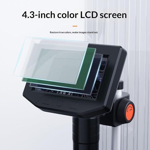 1000X Handheld Digital Microscope with Light Featuring 4.3in Screen Direct Observation for Laboratory Field Inspection Microscope in Saudi Arabia