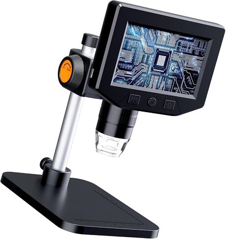 1000X Handheld Digital Microscope with Light Featuring 4.3in Screen Direct Observation for Laboratory Field Inspection Microscope in Saudi Arabia