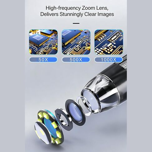 Portable 4.3 Inch LCD Digital Microscope with 1000X Magnification and Bright Lighting for Hobbyists Microscope with Built in Screen in Saudi Arabia