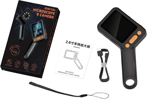 Educational Digital Microscope with 2.8 Inch Screen 1000X Magnification LED Light Adults Microscope with Photo Storage in Saudi Arabia