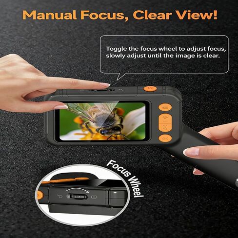 Educational Digital Microscope with 2.8 Inch Screen 1000X Magnification LED Light Adults Microscope with Photo Storage in Saudi Arabia