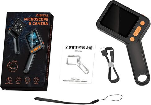 Educational Digital Microscope with 2.8 Inch Screen 1000X Magnification LED Light Adults Microscope with Photo Storage in Saudi Arabia