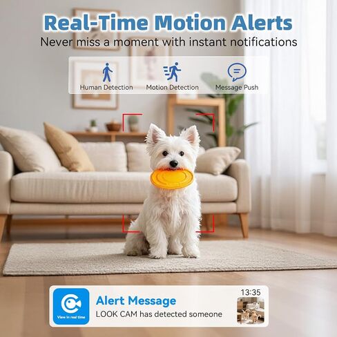 1080P HD Wireless Camera Smoke Detector for Home Security with App Control & Motion Detection,WiFi Indoor Camera with Night Vision & Loop Recording for Office,Shop,Pet in Kuwait