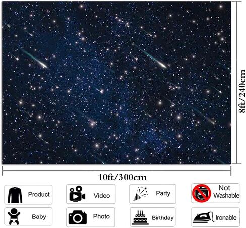 Night Sky Star Universe Space Starry Photo Backdrops Galaxy Stars Children Boy Kids Boy or Girl Birthday Party Decor Photo Background Banner 7x5FT in Saudi Arabia