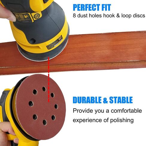 5 Inch 8 Hole Sander Replacement Pad for DeWalt - Fit DW4388, DW421, DW423, D26451/K, D26453 Orbital Sander in Saudi Arabia