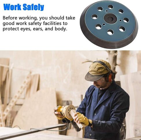 5 Inch 8 Hole Sander Replacement Pad for DeWalt - Fit DW4388, DW421, DW423, D26451/K, D26453 Orbital Sander in Saudi Arabia