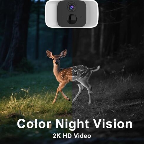 4G LTE Cellular Security Camera Outdoor Wireless, 365-Day Unlimited Data | No WiFi Solar Powered Security Camera, 2K Color Night Vision, PIR Motion Detection, 2 Way Talk,64GB SD Card in Saudi Arabia