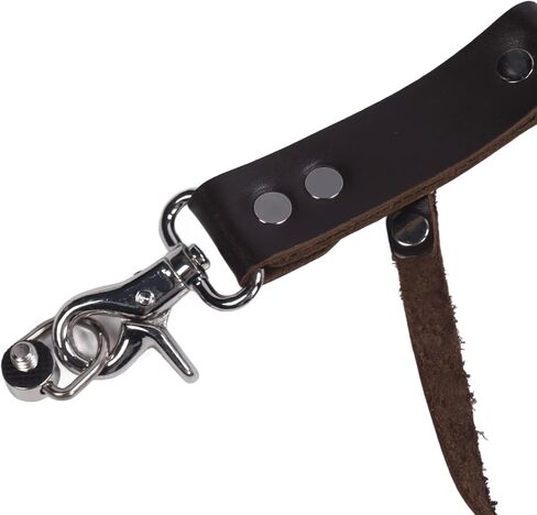 SLR Camera Strap Durable Leather Widened Design Strap Harness for Heavy Cameras Comfortable Fit 66-86cm (Brown #12) in Saudi Arabia