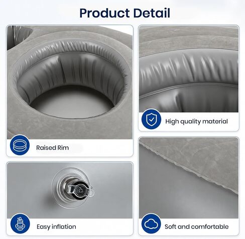 Inflatable Pregnancy Pillow with Belly & Head Hole, Prone Pregnancy Pillow for Stomach Sleepers, Pregnancy Pool Float for Tummy Massage, Maternity Airbed, Mattress for Pregnant Women Back Pain Relief in Saudi Arabia