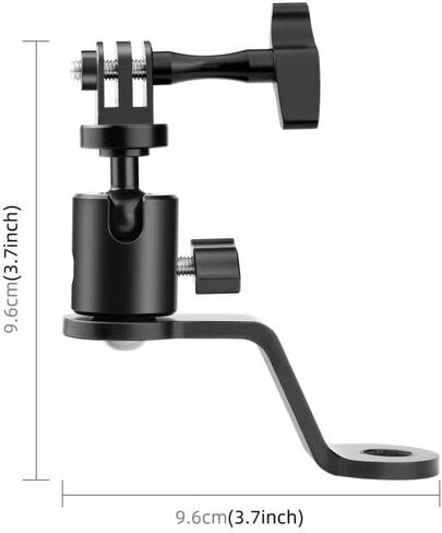 Aluminum Motorcycle Mirror Mount 360 Degree Rotation for GoPro Hero, DJI Osmo, Insta360, AKASO Action Cameras, Motorcycle Camera Mount in Saudi Arabia