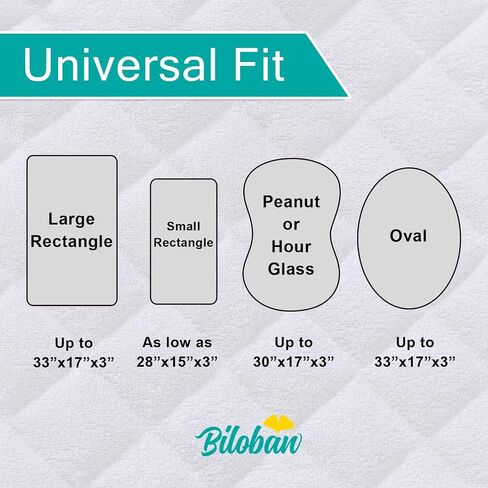 Bassinet Mattress Pad Cover, Waterproof, Fit for All Mainstream Bassinet - Rectangle,Oval,Hourglass, 2 Pack, Ultra Soft Microfiber Surface, Washer & Dryer, White and Pink in Saudi Arabia